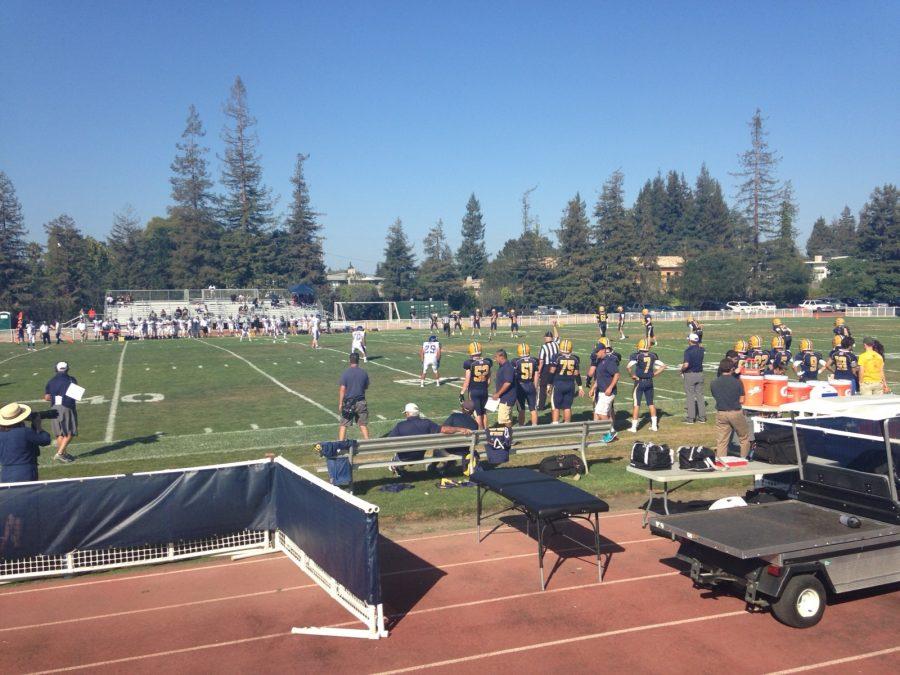 The Menlo Knights took on the SF Warriors in the first football game of the season!