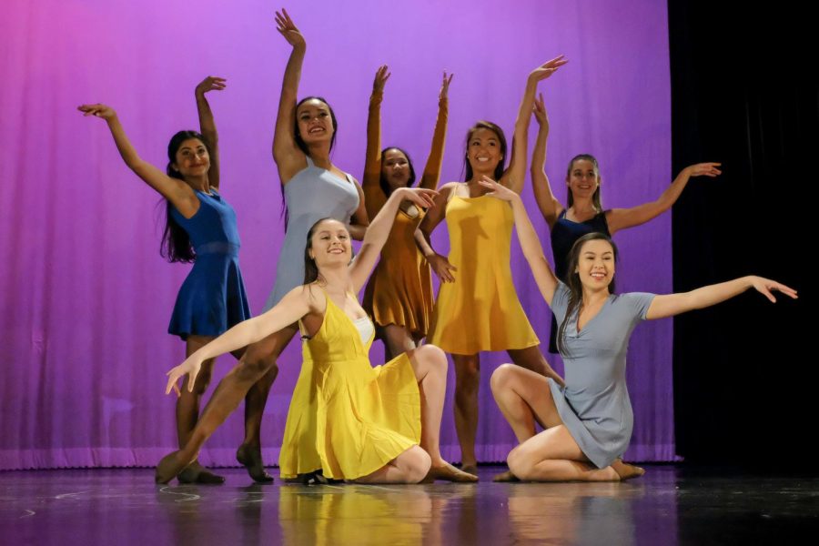 Menlo Knight Dancers pose after a dance. Photo courtesy of Pete Zivkov.