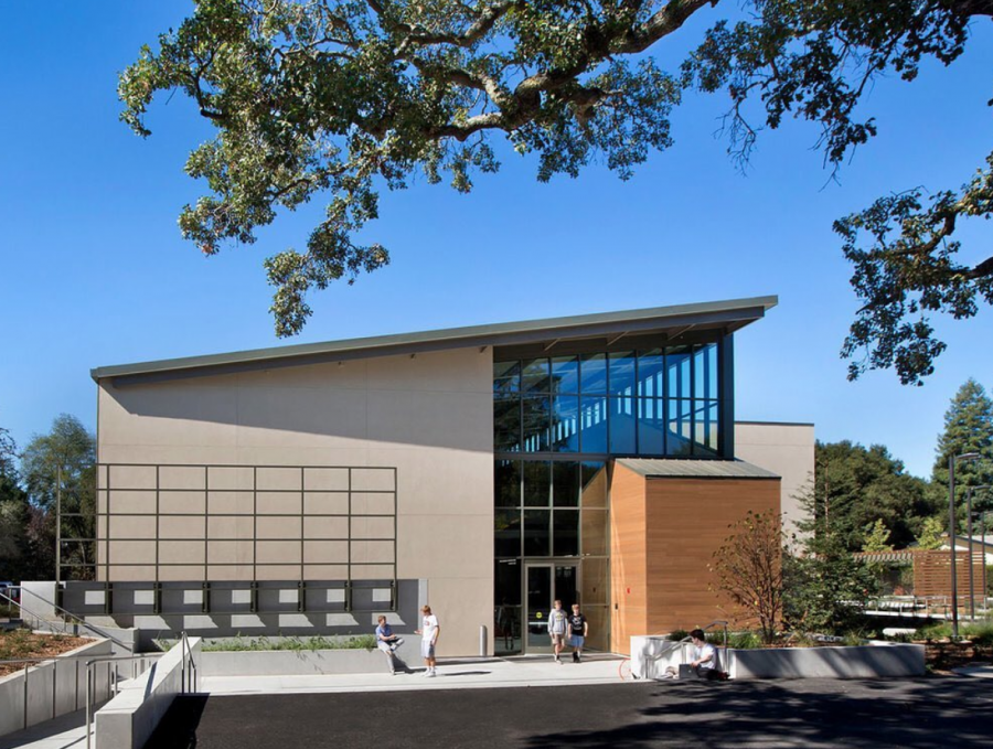 The Creative Arts and Design Center finished construction in 2012 and was designed to contain solar panels. Photo courtesy of Climate Coalition. 