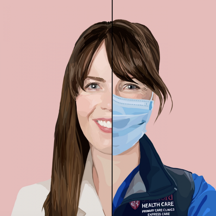 Dr. Lucy Kalanithi is a Clinical Associate Professor of Medicine at Stanford University. Staff illustration: Grace Tang.