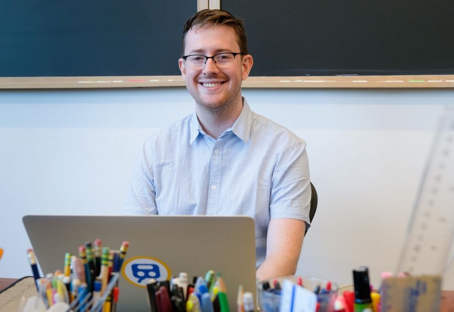 Computer science teacher and Menlo alum Matthew Redmond joined the faculty in spring of 2020. Photo courtesy Pete Zivkov.