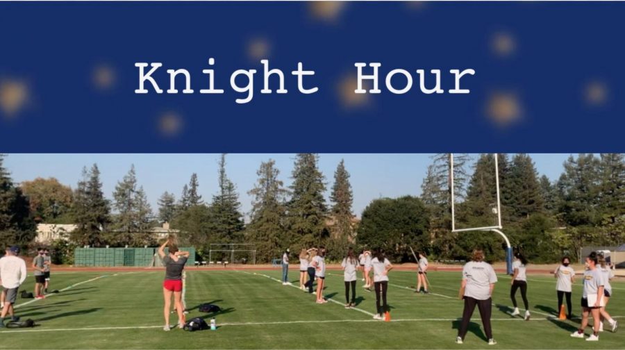 Knight Hour is a weekly broadcast by The Coat of Arms covering Menlo news and announcements. This week, hosts Valentina Ross and Lauren Lawson are featuring three CoA stories, including one about the recent Knight Games between athletics pods, as well as several announcements about upcoming events. Staff photo: Chase Hurwitz.
