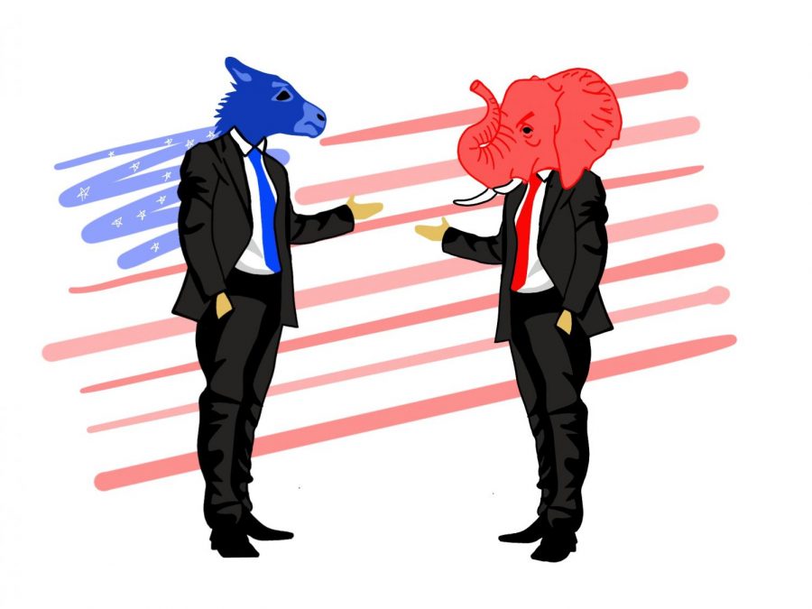 Republicans and Democrats are greatly split today. President Joe Biden has the ability to change these circumstances. Staff illustration: Sophie Fang