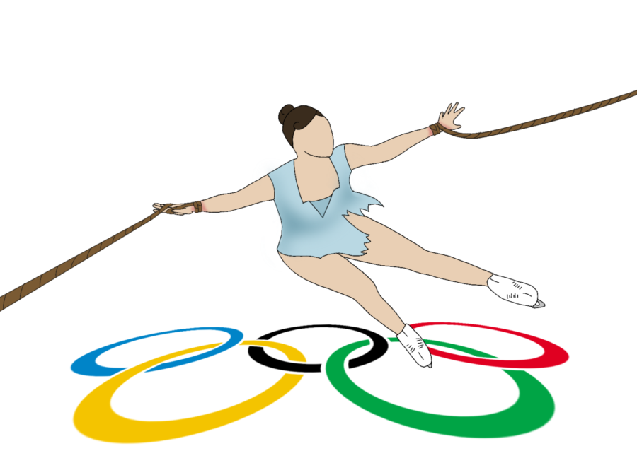 At the 2022 winter olympics, the illegal use of drugs became a topic of public conversation. Staff illustration: 	Sutton Inouye. 
