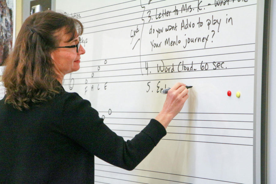Karen Linford, who began teaching in Menlo’s music department in 2008, is leaving at the end of this school year. Photo courtesy of Pete Zivkov