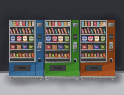 “It was decided that, right now, [vending machines are] not something we actually need,” Upper School Assistant Director Adam Gelb said. Staff illustration: Maya Stone