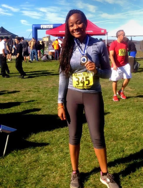 Saletha+Okunnuga+proudly+finishes+her+first-ever+half+marathon.+Photo+courtesy+of+Saletha+Okunnuga.+Photo+courtesy+of+Saletha+Okunnuga