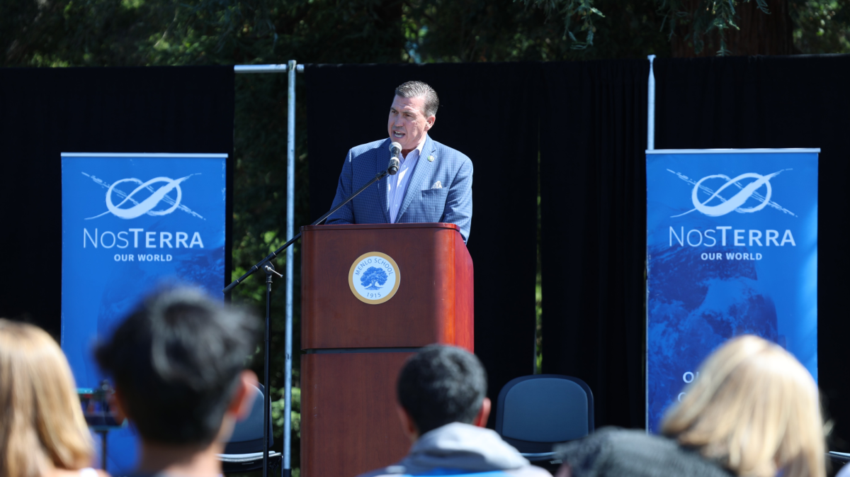 U.S. Representative Kevin Mullin (D-CA) speaks at the Turn Up and Turn Out fair on Sept. 21.