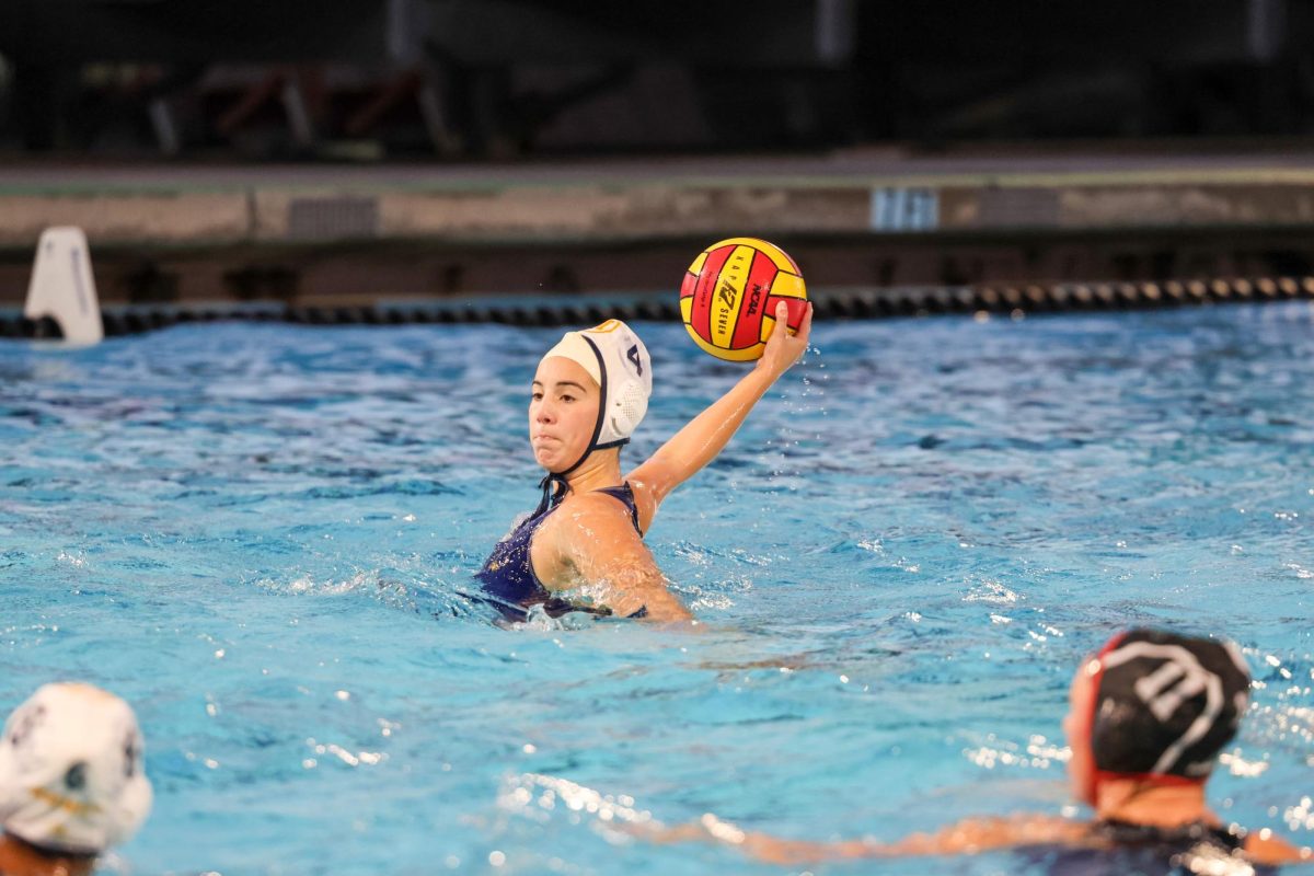 Freshman Alessia Alataris shoots the ball in the first quarter.