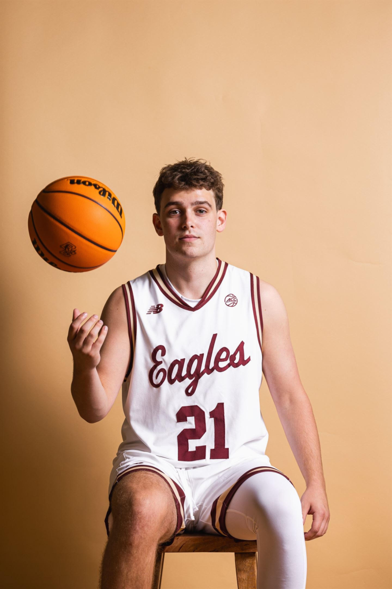 Will Eggemeier (’23) poses for media day at Boston College. Photo courtesy of Eggemeier