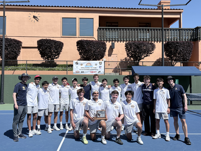 Boys Tennis Claim 19th CCS Title With 5-2 Win over Harker